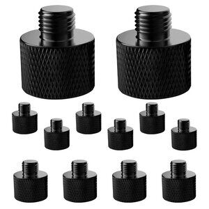 5 Core Mic Stand Adapter 12Pcs 5/8 Female to 3/8 Male Screw Thread Connector